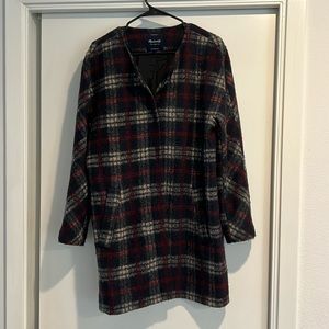 Timeless Madewell Plaid Coat